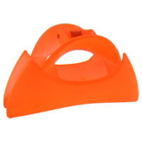 Acrylic Hair Claw Clip, painted, rubberized, orange 
