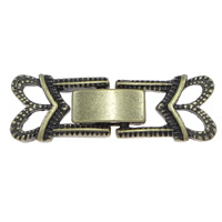 Zinc Alloy Fold Over Clasp, plated Approx 1mm 
