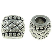 Zinc Alloy European Beads, Drum, plated, without troll nickel, lead & cadmium free Approx 4mm 