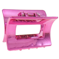 Acrylic Hair Claw Clip, UV plating, pink 