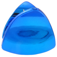Acrylic Hair Claw Clip, Triangle, UV plating, blue 