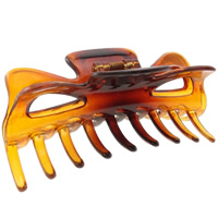 Acryl Haarklammer, zweifarbig & transluzent, 114x39x53mm, 12PCs/Tasche, verkauft von Tasche
