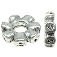 Zinc Alloy European Beads, Flower, plated, without troll nickel, lead & cadmium free Approx 4mm 