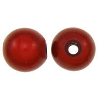 Perles Miracle acryliques, Acrylique, Rond, peinture, rouge, 8mm Environ 2mm, Environ Vendu par sac