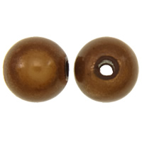 Miracle Acrylic Beads, Round, painted, coffee color, 8mm Approx 2mm, Approx 