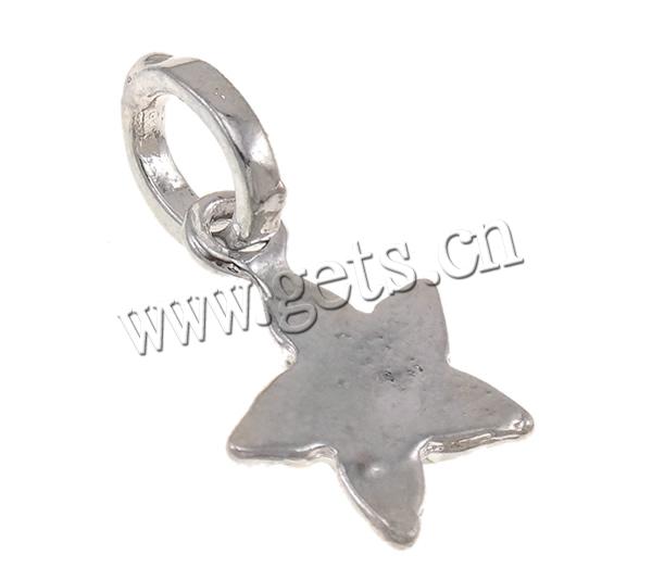 Zinc Alloy Star Pendant, plated, enamel, more colors for choice, 13x3x23mm, Hole:Approx 5x6mm, Sold By PC
