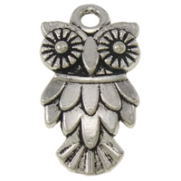 Zinc Alloy Animal Pendants, Owl, plated nickel, lead & cadmium free Approx 2mm 