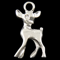 Zinc Alloy Animal Pendants, Deer, plated nickel, lead & cadmium free Approx 2mm 