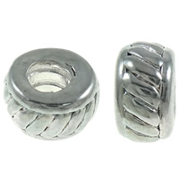 Zinc Alloy European Beads, Rondelle, plated, without troll nickel, lead & cadmium free Approx 4mm 