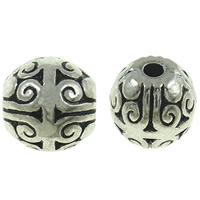 Zinc Alloy Jewelry Beads, Round, plated nickel, lead & cadmium free, 10mm Approx 2mm, Approx 