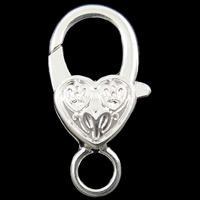Zinc Alloy Lobster Clasp, Heart, plated nickel, lead & cadmium free Approx 4mm 