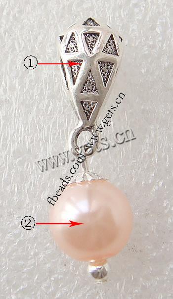 Zinc Alloy European Pendants, plated, with troll, more colors for choice, 32x8mm, Hole:Approx 4mm, Sold By PC