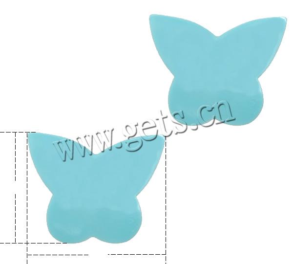 Plastic Cabochon, Butterfly, Customized & more sizes for choice & flat back, light blue, Sold By PC