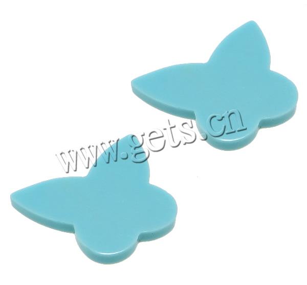 Plastic Cabochon, Butterfly, Customized & more sizes for choice & flat back, light blue, Sold By PC