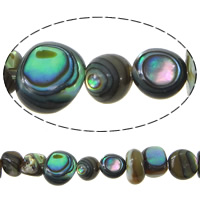 Abalone Shell Beads, Nuggets, 2-6.5x5-7.5x2-6.5mm Approx 1mm Approx 16 Inch 