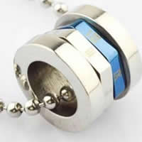 Stainless Steel Pendants, 316L Stainless Steel, Donut, plated, two tone Approx 3-7mm 