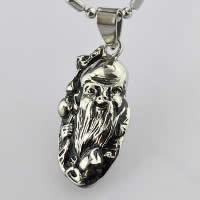 Stainless Steel Pendants, 316L Stainless Steel, Character, blacken Approx 