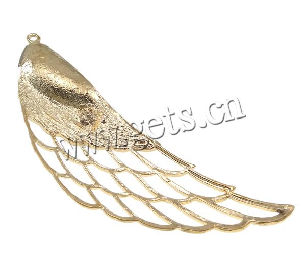 Wing Shaped Zinc Alloy Pendants, with Glass, plated, Customized & with rhinestone, more colors for choice, nickel, lead & cadmium free, 30x91x9mm, Hole:Approx 2mm, Sold By PC