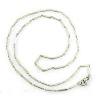 Stainless Steel Chain Necklace, 316L Stainless Steel, bar chain, original color, 2mm Approx 20 Inch 