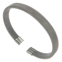 pulsera brazalete de acero inoxidable, color original, longitud:aproximado 7 Inch, Vendido por UD