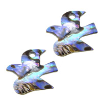 Кулон с абалоном  , Раковина морское ушко, Голубь, натуральный отверстие:Приблизительно 2.8mm, продается PC