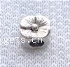 Zinc Alloy European Beads, Flower, plated, without troll nickel free Approx 4.5mm 