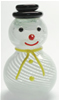 Lampwork Decoration, Christmas, snowman shape, 5.8x3.5mm, Sold by PC