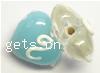Handmade Lampwork Beads, Heart, 14X17X10mm, Sold by PC