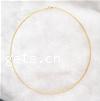 Fashion Choker Necklace, Iron, gold color plated, 1.5mm Approx 13.5mm Inch 