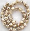 Harz Muschel Perlen, rund, keine, 8mm, Länge:16 ZollInch, ca. 50PCs/Strang, verkauft von Strang