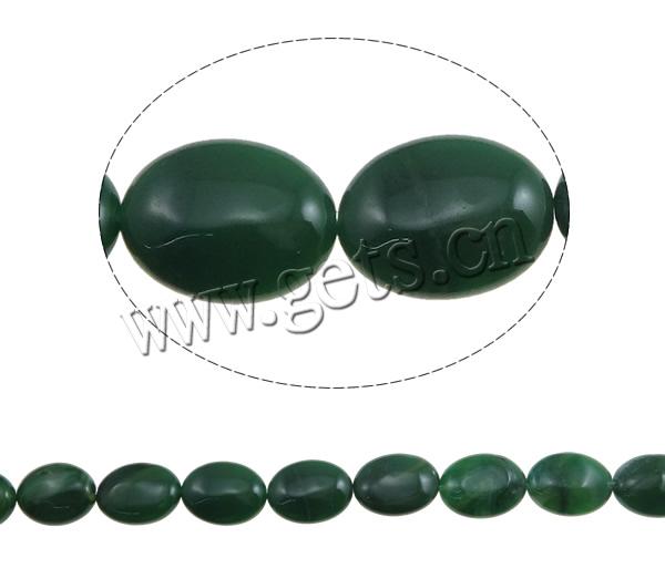 Natural African Turquoise Beads, Flat Oval, different size for choice, green, Hole:Approx 1mm, Length:Approx 15.7 Inch, Approx 20PCs/Strand, Sold By Strand