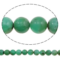 Australia Chrysoprase Bead, Round, natural Approx 1mm Approx 15.7 Inch 