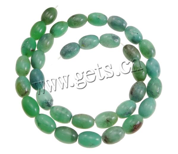Australia Chrysoprase Bead, Oval, natural, different size for choice, Hole:Approx 1mm, Length:Approx 15.9 Inch, Sold By Strand