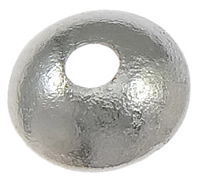 Messing Perlenkappe, Dom, plattiert, keine, 5x1.5mm, Bohrung:ca. 0.5mm, ca. 5000PCs/Tasche, verkauft von Tasche