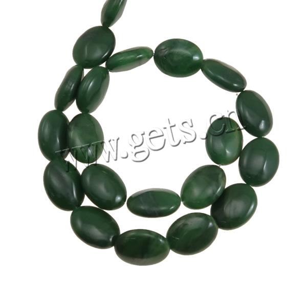 Natural African Turquoise Beads, Flat Oval, different size for choice, green, Hole:Approx 1mm, Length:Approx 15.7 Inch, Approx 20PCs/Strand, Sold By Strand