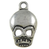 Zinc Alloy Skull Pendants, plated nickel, lead & cadmium free Approx 2mm, Approx 