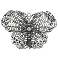 Zinc Alloy Animal Pendants, Butterfly, plated Approx 3mm 