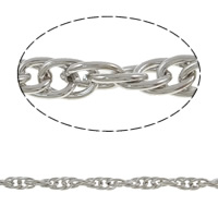 Eisen Seil Kette, plattiert, keine, frei von Blei & Kadmium, 5.5x4mm, 100m/Strang, verkauft von Strang