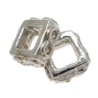 Zinc Alloy Spacer Beads, Squaredelle, plated nickel, lead & cadmium free Approx 