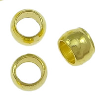 Brass Crimp Beads, Drum, plated, smooth 2.5mm Approx 1.5mm 