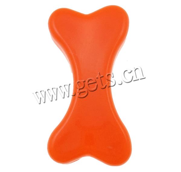 Solid Color Acrylic Beads, Dog Bone, more colors for choice, Hole:Approx 2mm, Sold By Bag