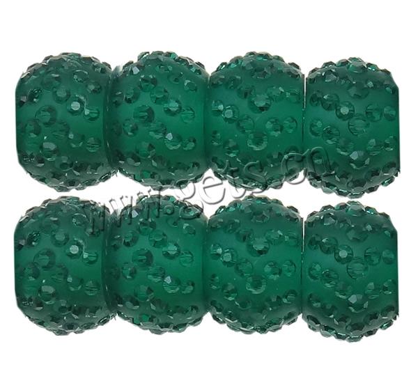 Resin Rhinestone Beads, Drum, transparent & different size for choice, more colors for choice, Sold By PC