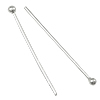 925 Sterling Silver Ball Head Pin, plated Grade A, 30mm 