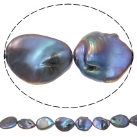 Perlas Cultivadas Renacidas de Agua Dulce, Perlas cultivadas de agua dulce, Pepitas, Púrpura, 12mm, agujero:aproximado 0.8mm, longitud:aproximado 15.7 Inch, Vendido por KG