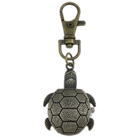 Keychain Watch, Zinc Alloy, Turtle, antique bronze color plated, nickel, lead & cadmium free Approx Approx 3.1 Inch 