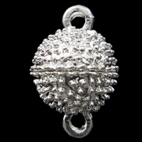 Zinc Alloy Magnetic Clasp, Round, plated, single-strand nickel, lead & cadmium free Approx 1.5mm 