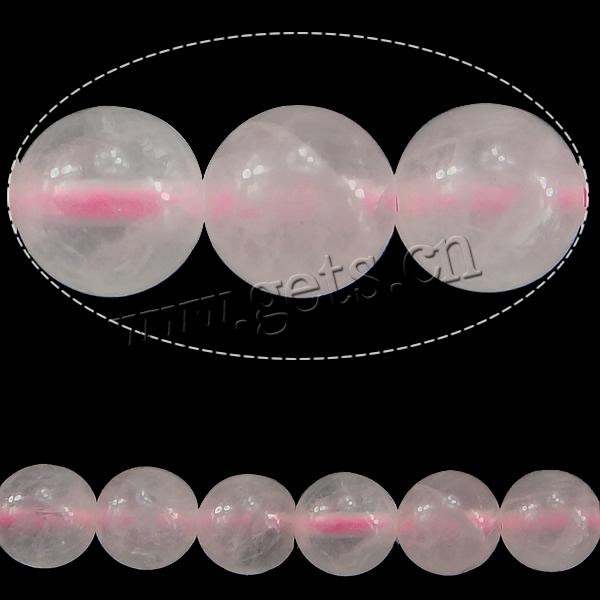 Natural Rose Quartz Beads, Round, different size for choice, Length:15.5 Inch, Sold By Strand
