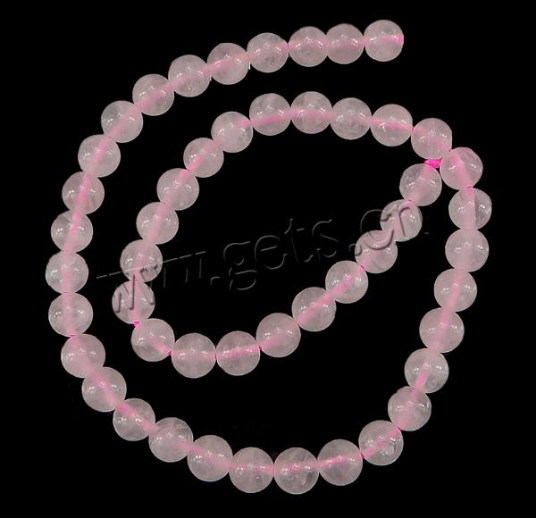Perles en Quartz Rose naturel, Rond, normes différentes pour le choix, Longueur:15.5 pouce, Vendu par brin