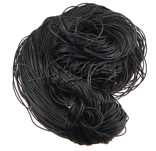 Rubber Cord, Soft PVC, more sizes for choice & solid, black, 23m/KG, Sold By KG