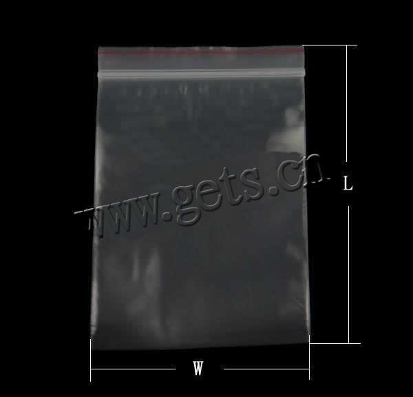 Пакеты Zip-Lock, пластик, Прямоугольная форма, прозрачный & разный размер для выбора, продается сумка